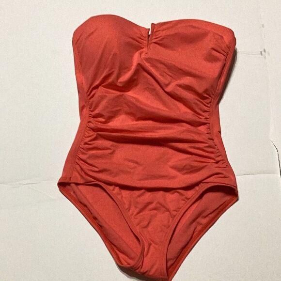 New. Tommy Bahama coral Swimsuit. Size 6 MSRP $149 - Picture 6 of 10